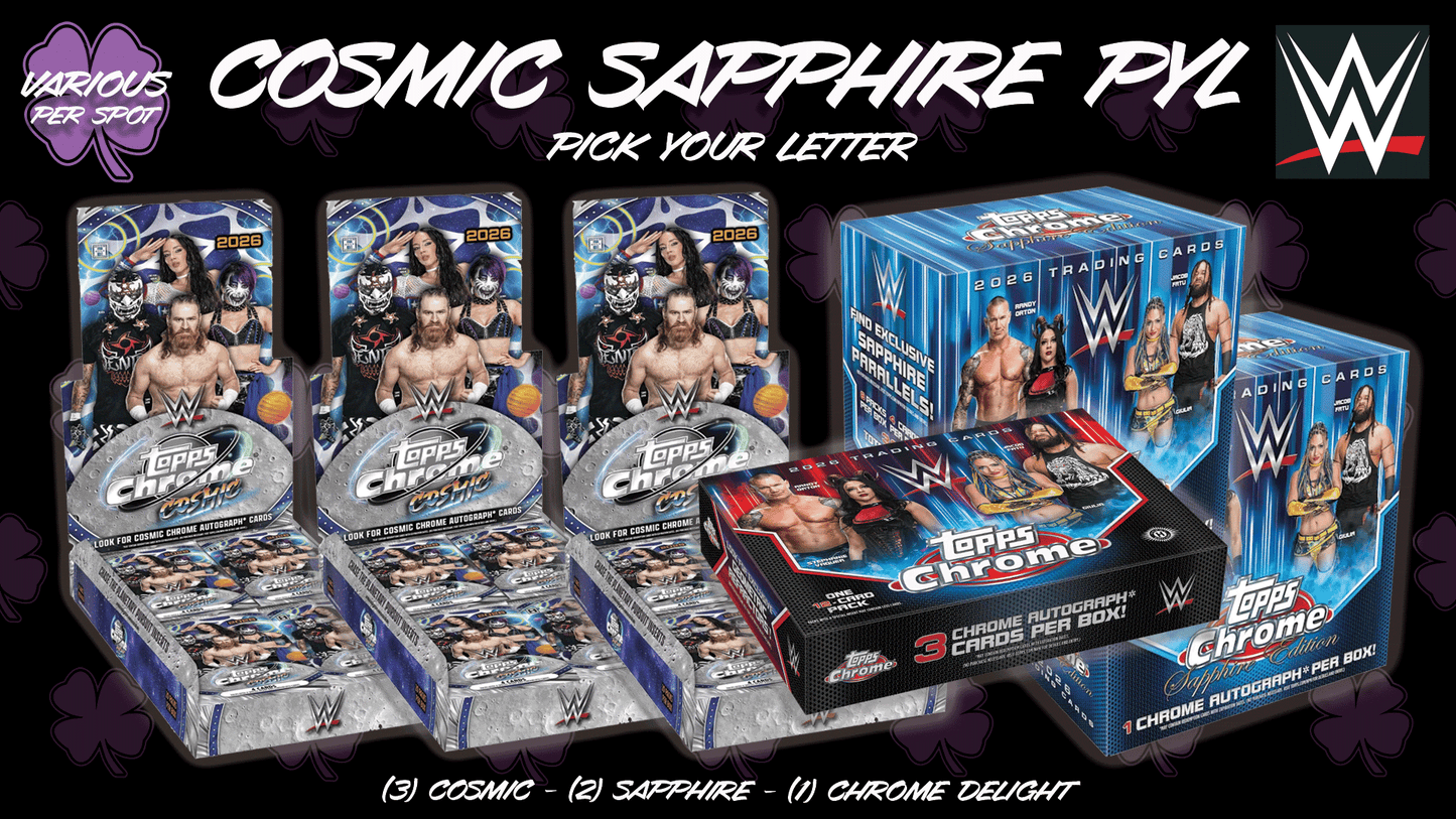 AB265 - Cosmic Sapphire WWE PYL - Pick Your Letter/Wrestler