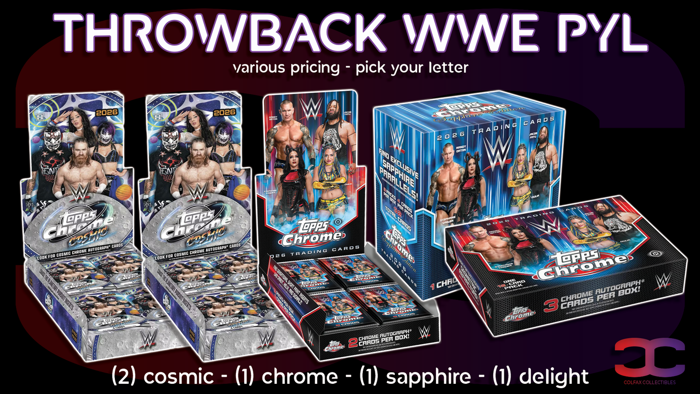 CC673 - Throwback WWE PYL - Pick Your Letter