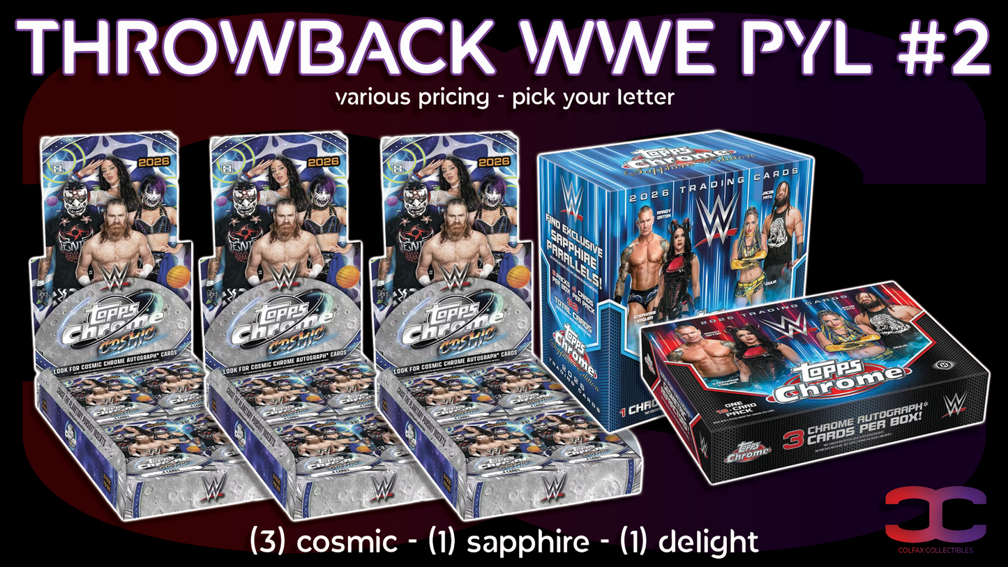 CC678 - Throwback WWE PYL #2 - Pick Your Letter