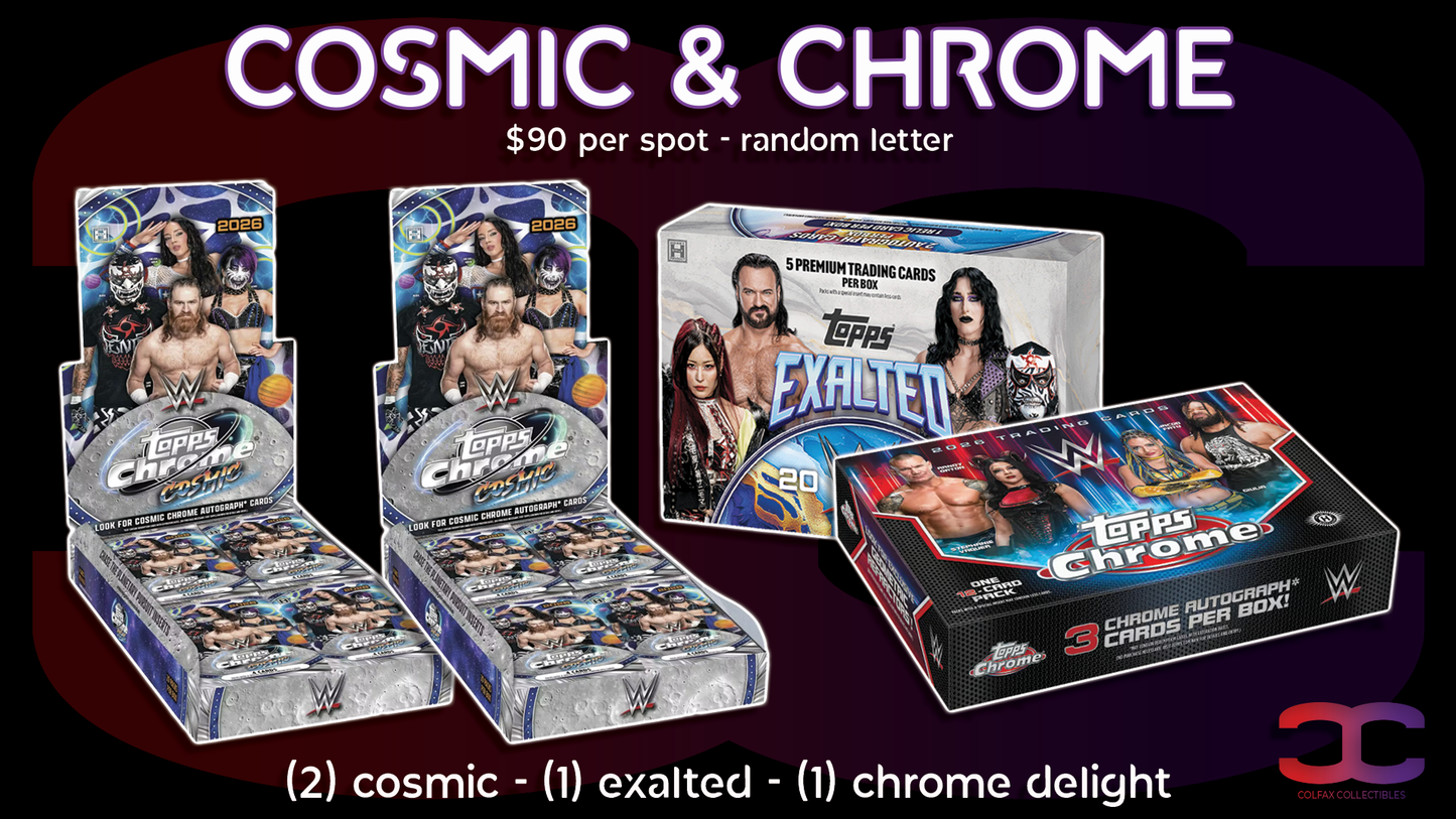 CC679 - Cosmic & Chrome WWE - Random Letter