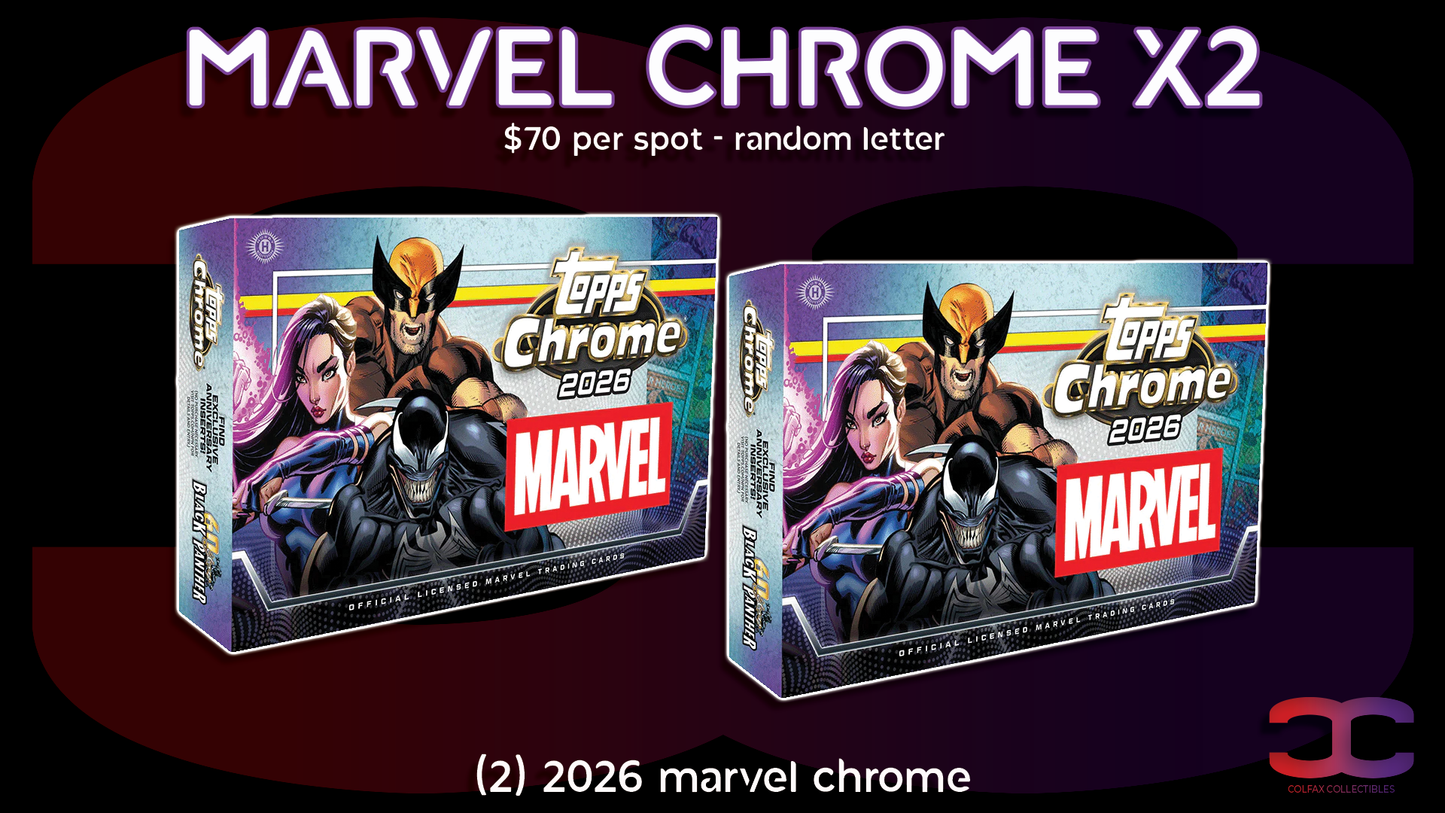 CC688 - Marvel Chrome X2- Random Letter