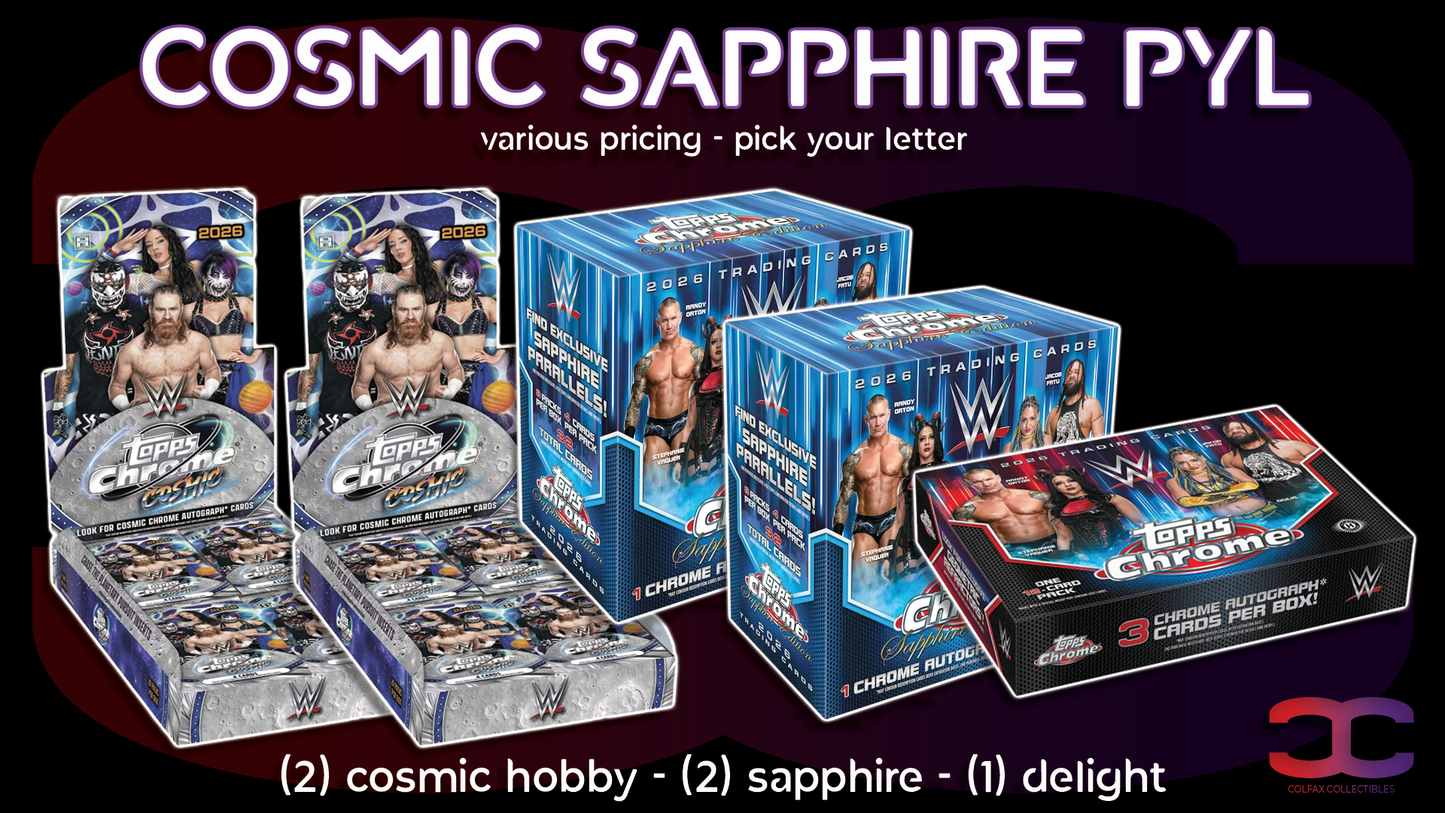 CC693 - Cosmic Sapphire WWE PYL - Pick Your Letter