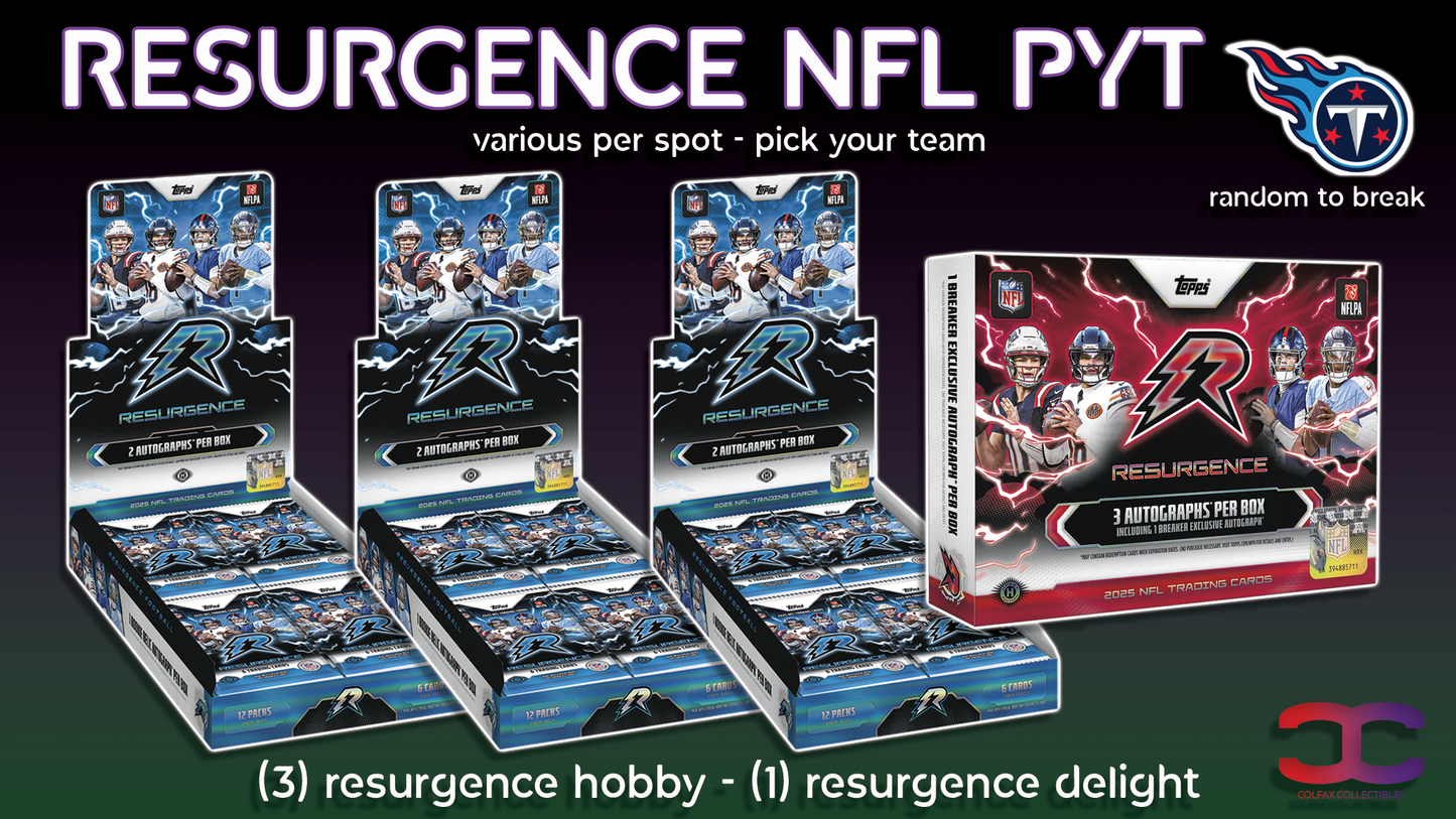 CC727 - Resurgence NFL PYT - Pick Your Team