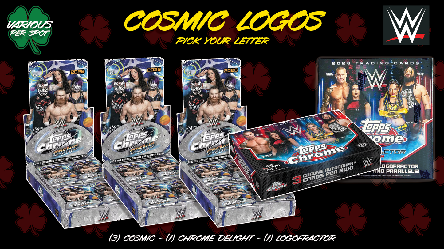 CC389 - Cosmic Logos WWE PYL - Pick Your Letter/Wrestler