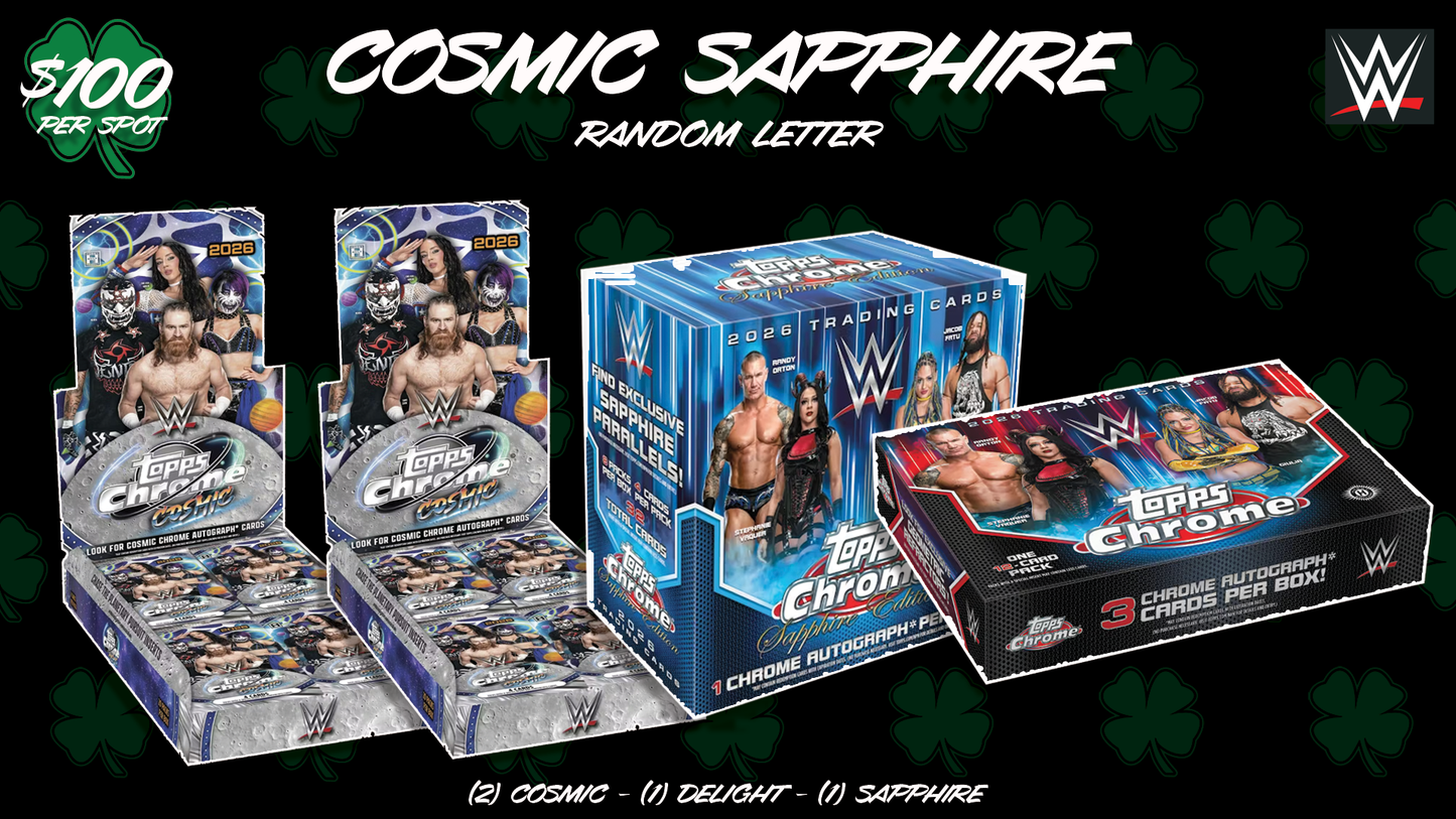 CC393 - Cosmic Sapphire WWE - Random Letter