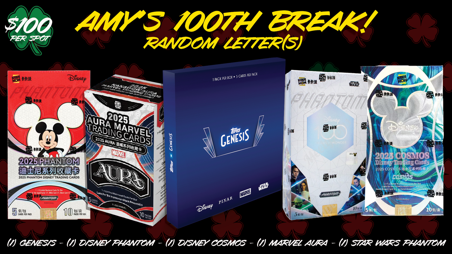 Amy's 100th Break! (AB100) - Random Letter(s)