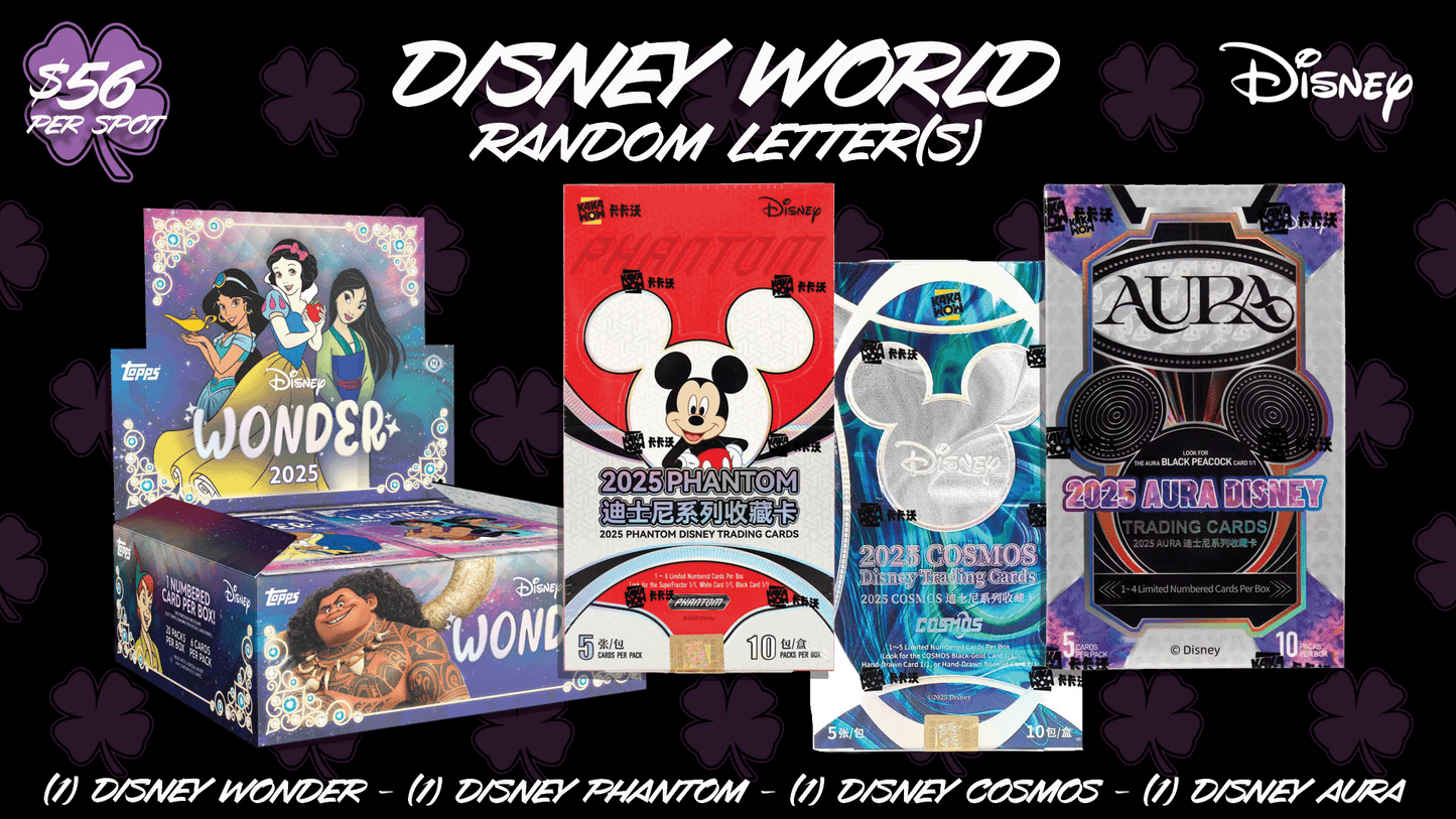 Disney World (AB111) - Random Letter(s)