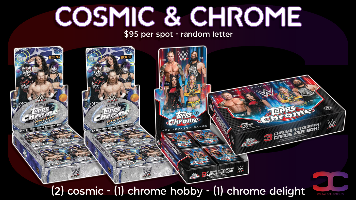 CC669 - Cosmic & Chrome WWE - Random Letter
