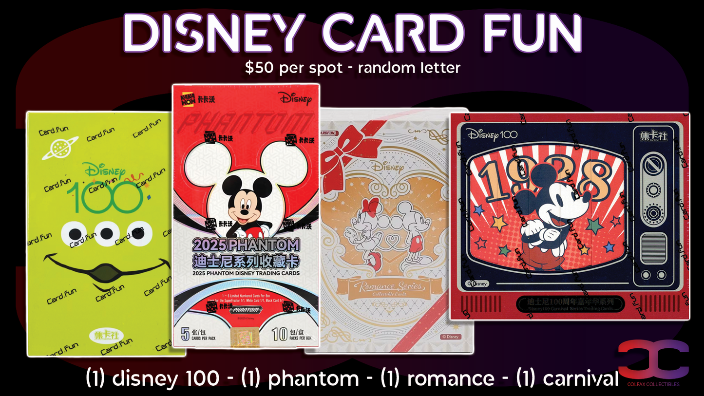 CC682 - Disney Card Fun - Random Letter