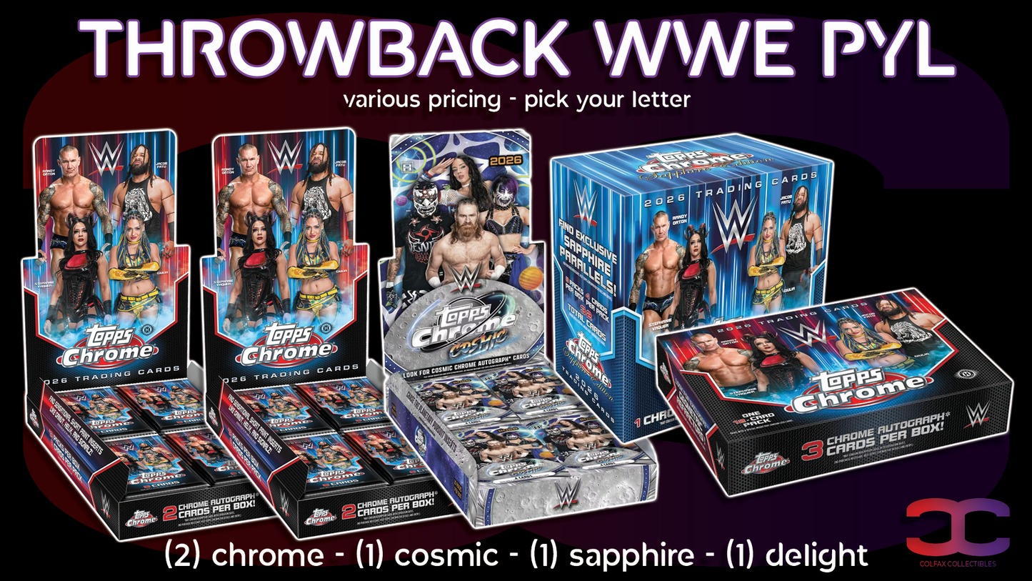 CC684 - Throwback WWE PYL - Pick Your Letter