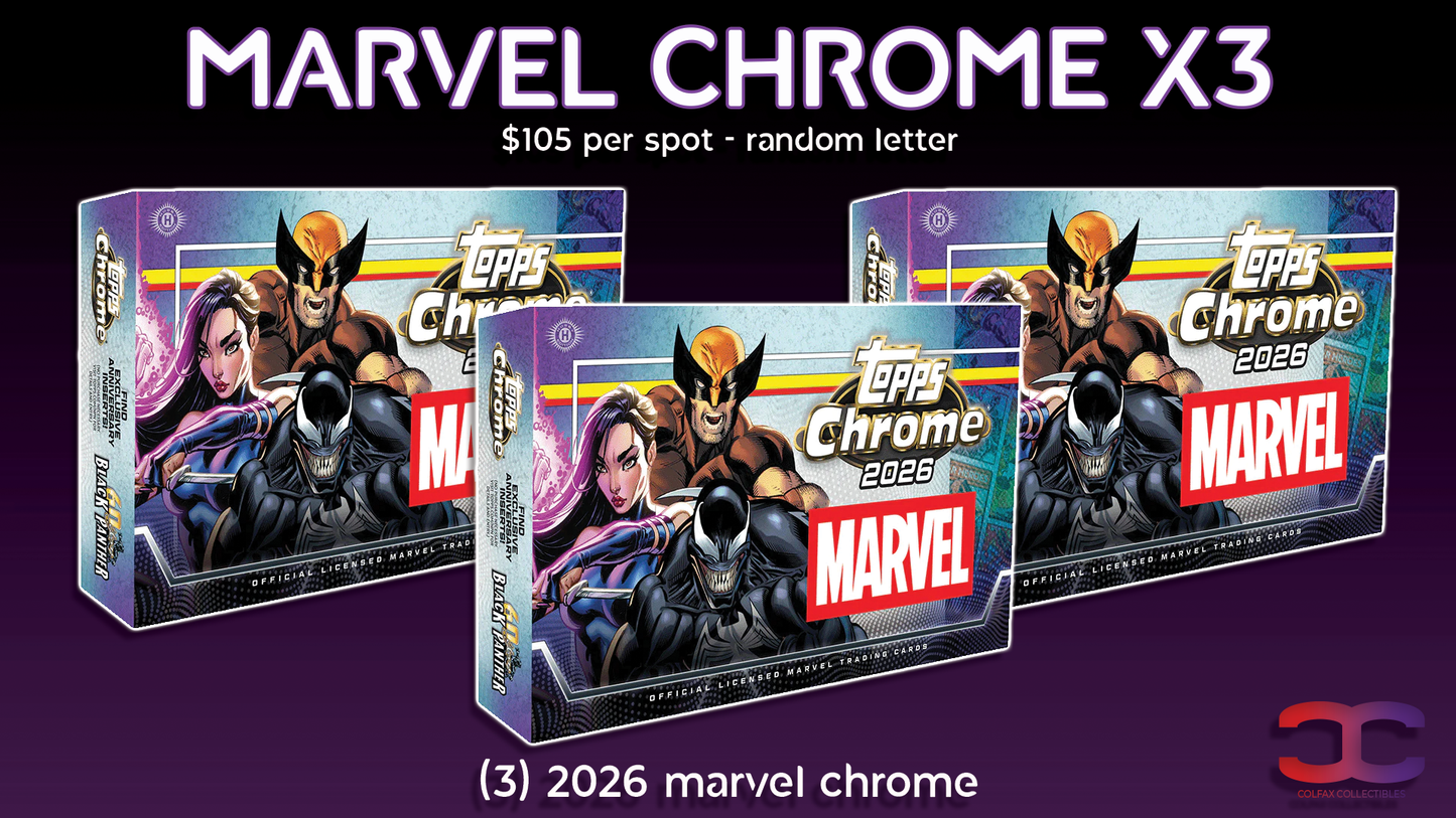 CC705 - Marvel Chrome X3 - Random Letter