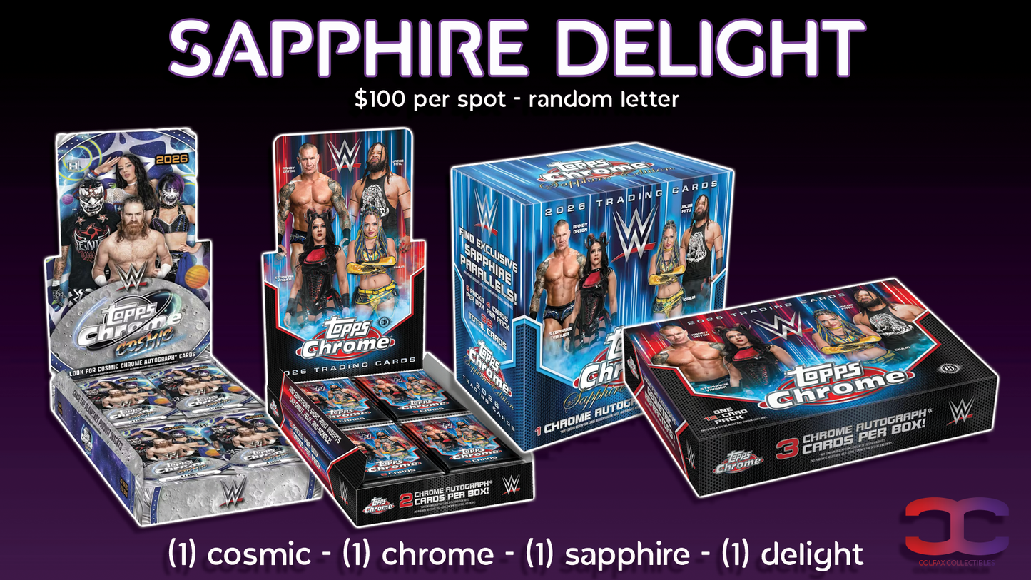 CC712 - Sapphire Delight - Random Letter (Full Spots and Fillers)