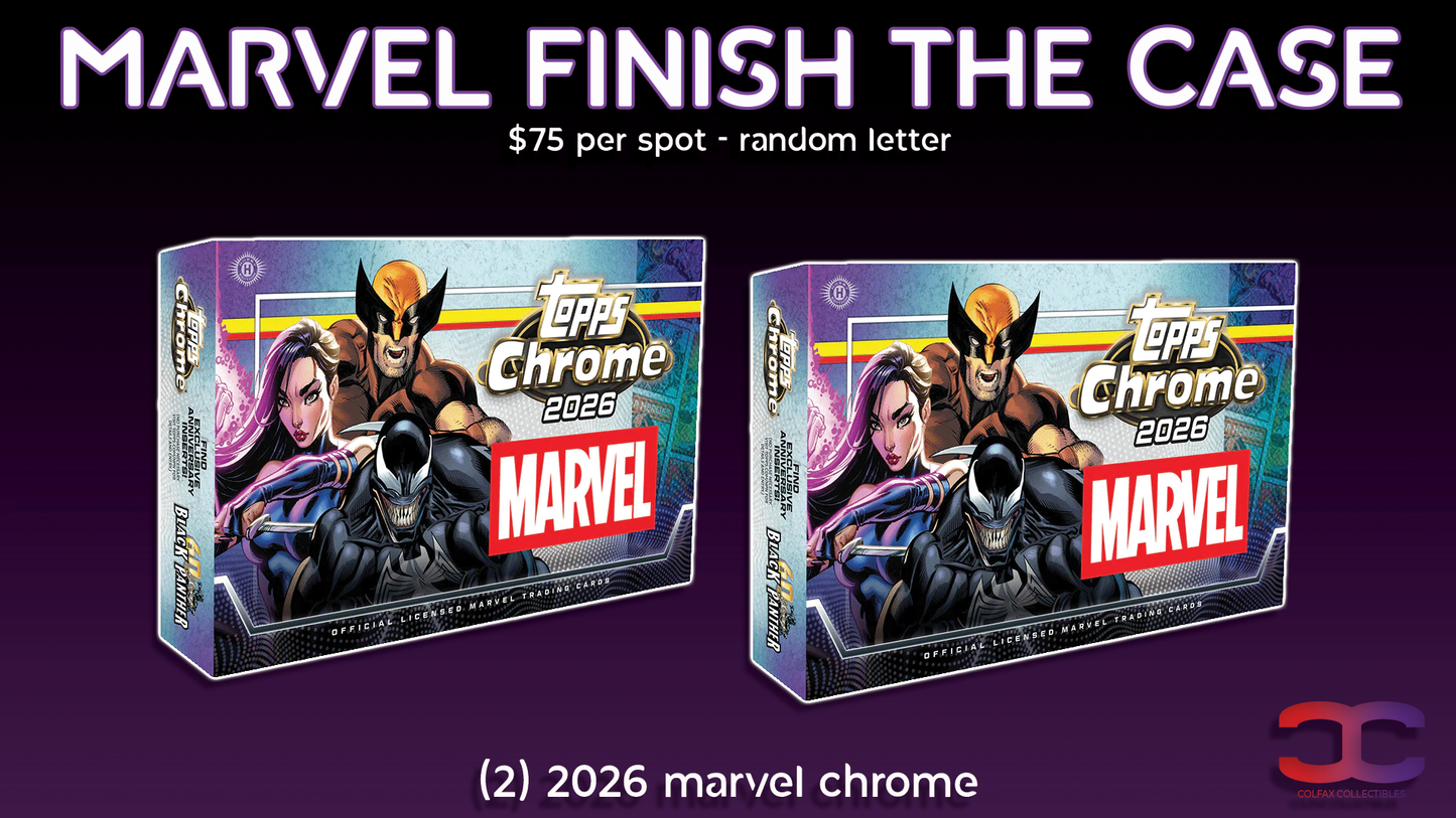 CC710 - Marvel Finish the Case - Random Letter (Full Spots and Fillers)