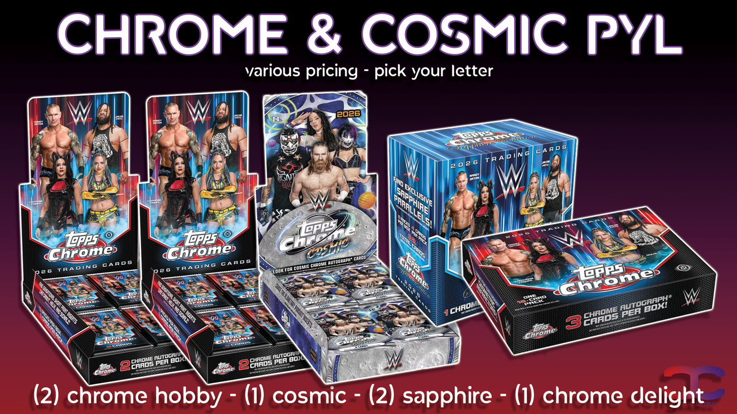 CC730 - Chrome & Cosmic PYL - Pick Your Letter
