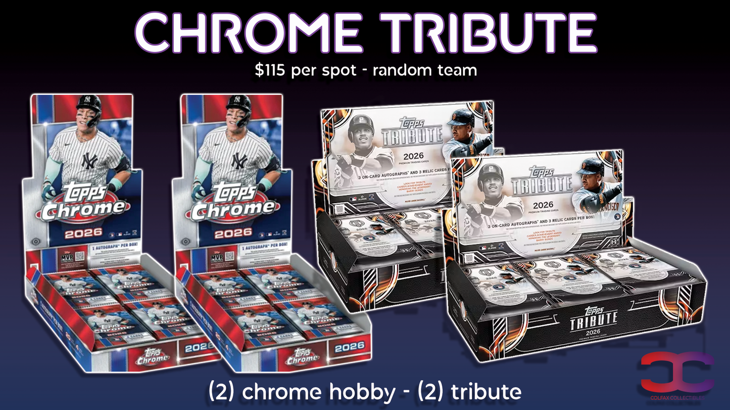 CC731 - Chrome Tribute - Random Team (Full Spots and Fillers)