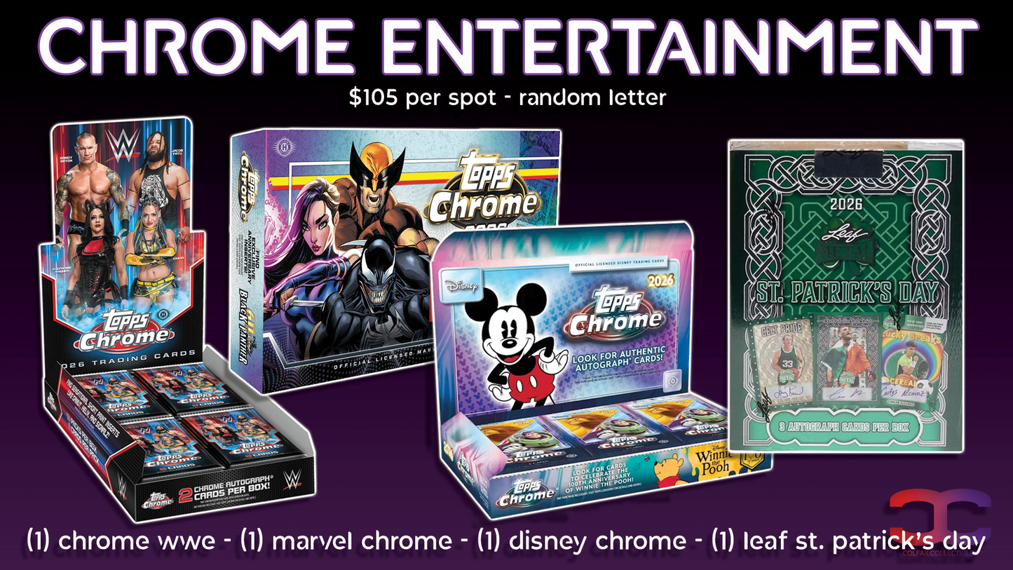 CC732 - Chrome Entertainment - Random Letter (Full Spots and Fillers)