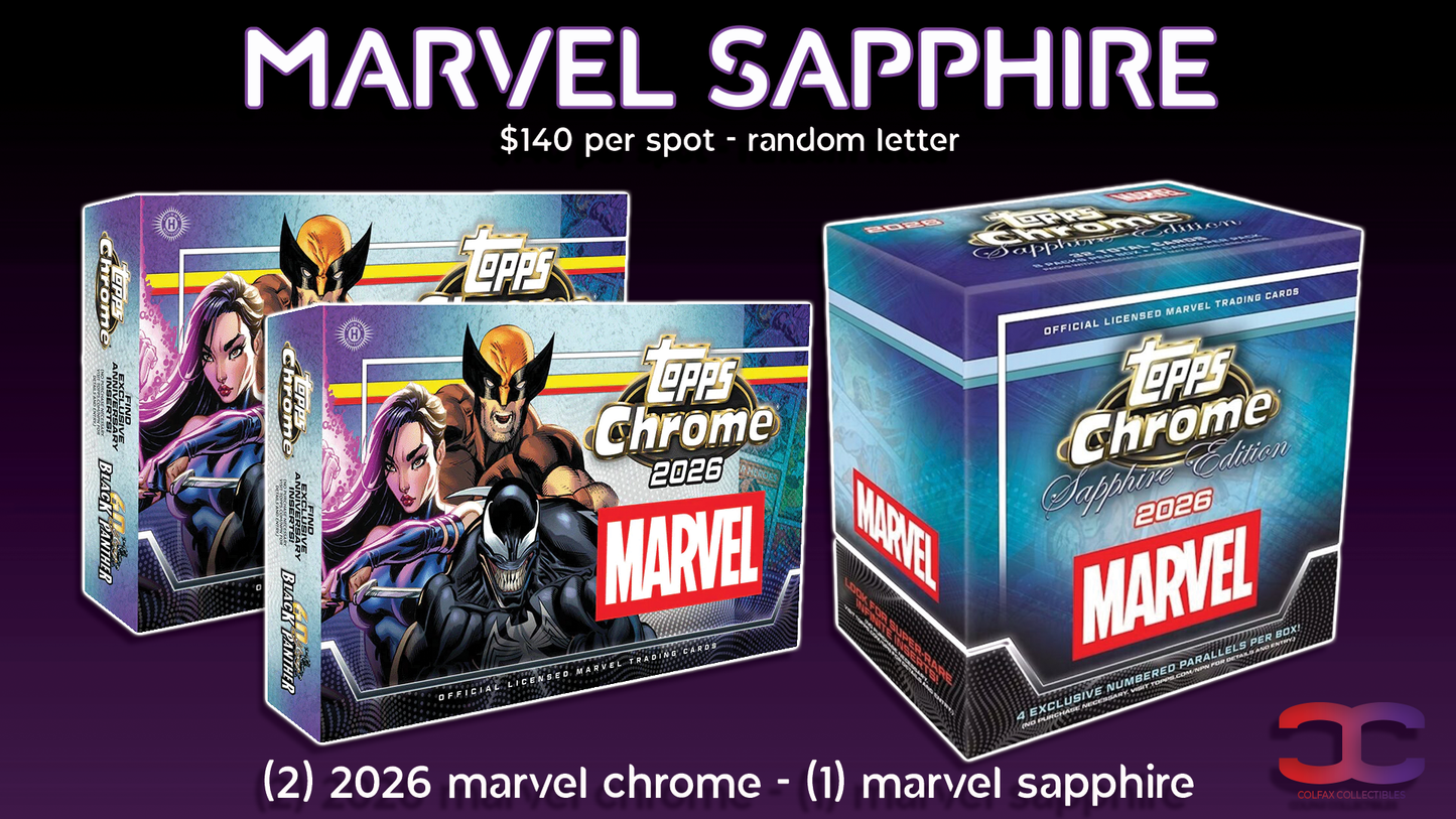 CC735 - Marvel Sapphire - Random Letter (Full Spots and Fillers)