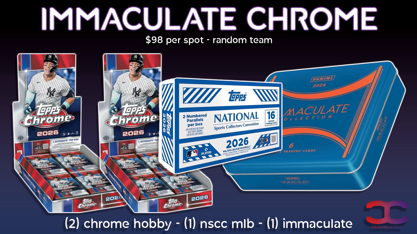 CC738 - Immaculate Chrome - Random Team (Full Spots and Fillers)