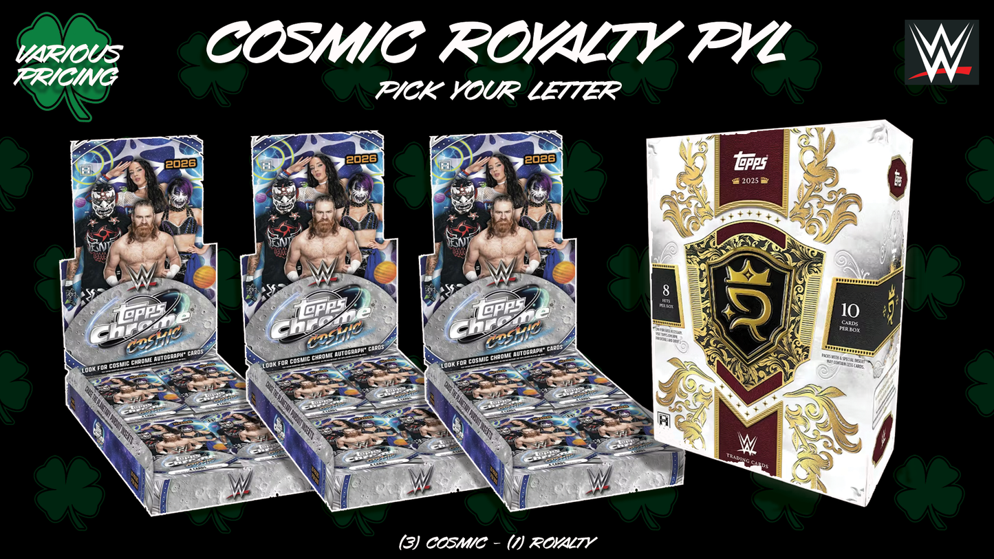 CC391 - Cosmic Royalty WWE PYL - Pick Your Letter/Wrestler