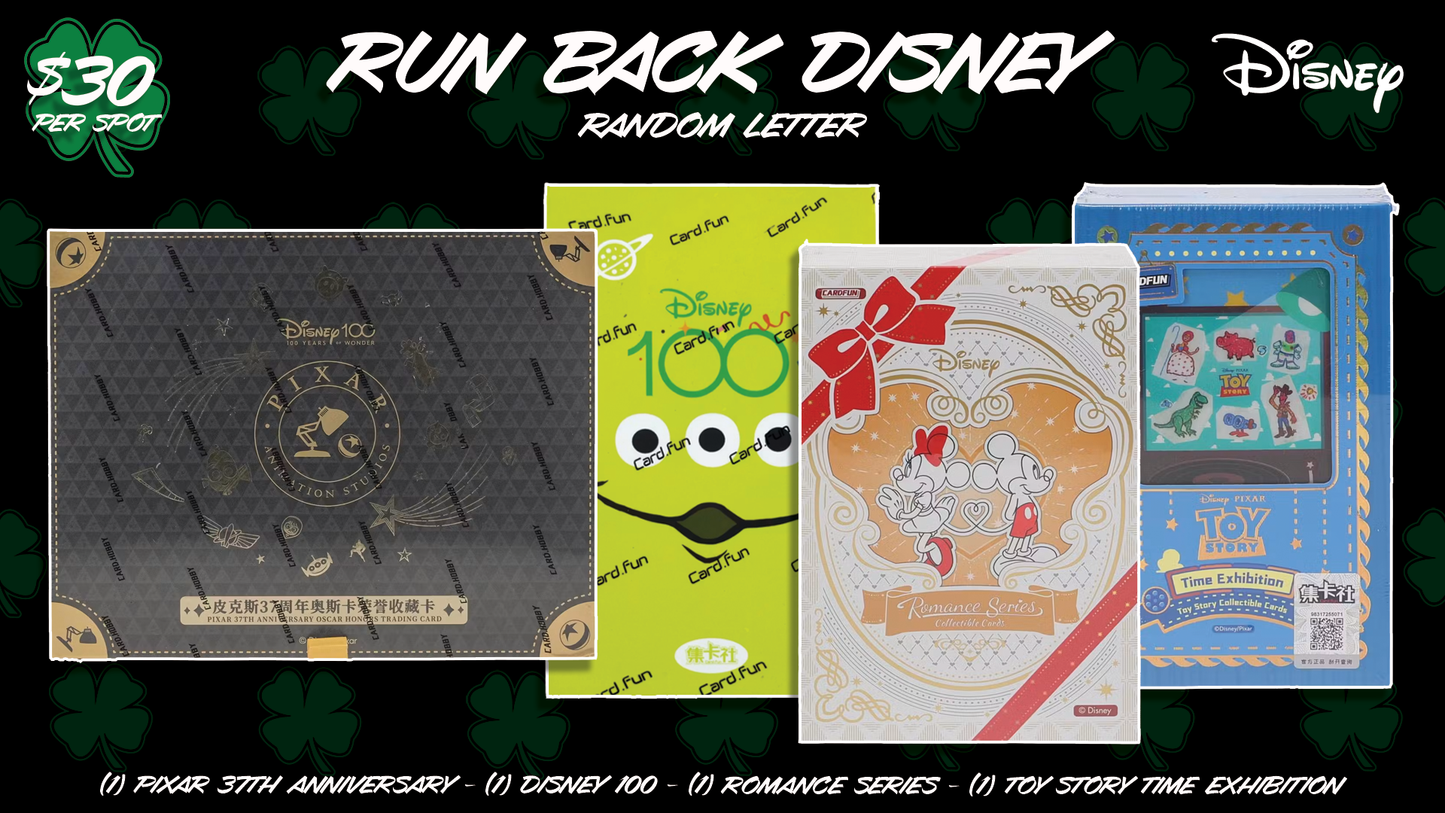 CC392 - Run Back Disney - Random Letter